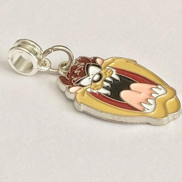Taz Tas Tasmanian Devil Charm European Bead Bracelet Warner Bros Looney Tunes - Picture 5 of 9